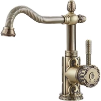 Смеситель для раковины Zorg Antic A 125 U-BR бронза