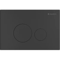 Кнопка смыва Aqueduto Circulo Novo CIR0240 для инсталляции, черный матовый