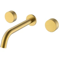 Смеситель для раковины Boheme Stick Spirale 152-2-MG.4 встраиваемый, золотой матовый