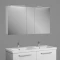 Зеркальный шкаф 125x70,3 см белый матовый Diborg Lande 77.2109 - 4