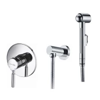 Гигиенический душ WasserKRAFT A14156 со смесителем, хром