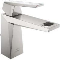 Смеситель для раковины Grohe Allure Brilliant 24398DC0 с донным клапаном, суперсталь