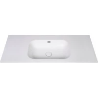 Раковина Armadi Art Vallessi 838-120-W без отв 120x46 см, накладная, белый матовый