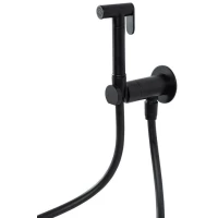 Гигиенический душ Cezares Leaf LEAF-DIF-NOP со смесителем, черный матовый