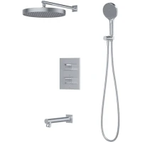Душевой комплект IDDIS Duna DUNSBSTi68P 320 мм, с термостатом, хром