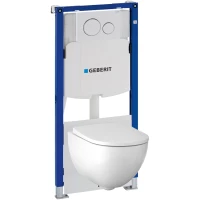 Комплект подвесной унитаз 500.600.01.2 + 500.605.01.2 + система инсталляции 111.301.KJ.5 Geberit Acanto 500.301.KJ.A