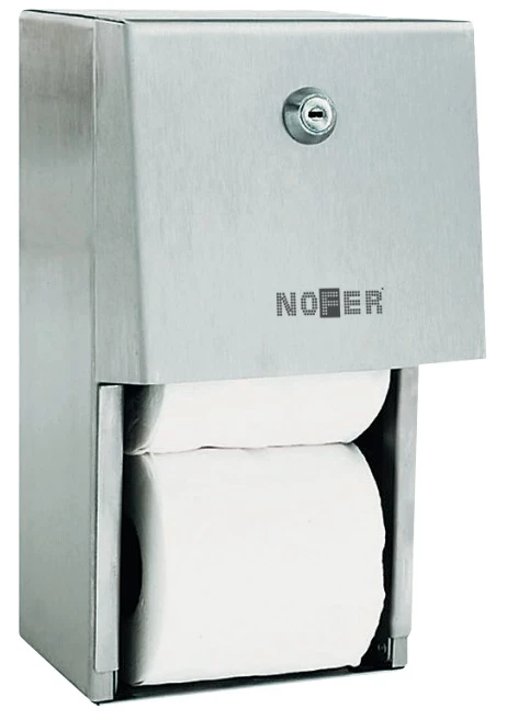 Диспенсер туалетной бумаги для 2 рулонов Nofer 05015.S диспенсер туалетных накладок nofer