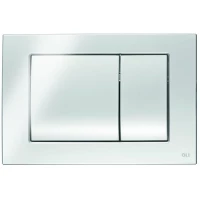 Кнопка смыва OLI Metal Dual 656004 для инсталляции, хром