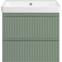 Тумба под раковину Brevita Victory VIC-09060-0802Я 56 см, подвесная, зеленый матовый