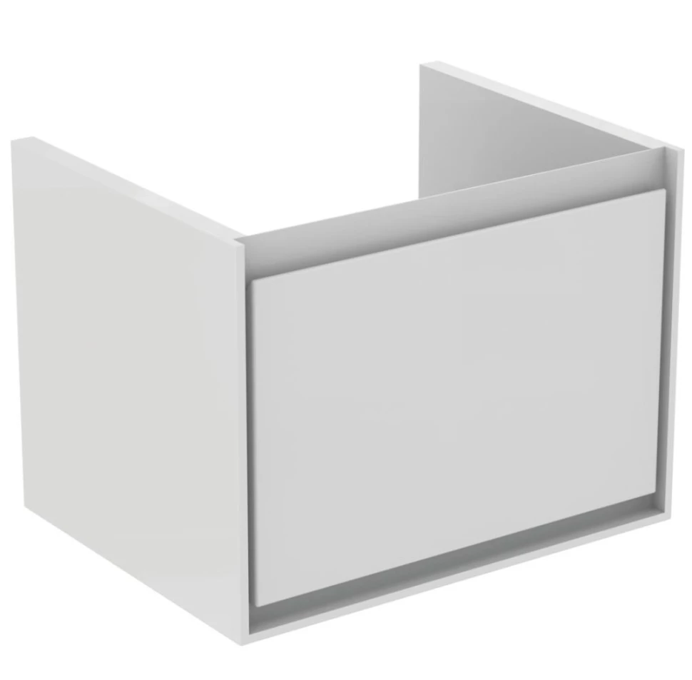 Тумба белый глянец/белый матовый 60 см 1 ящик Ideal Standard Connect Air Cube E0846B2 - фото 4