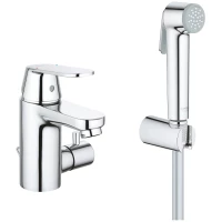 Смеситель для раковины с гигиеническим душем с цепочкой Grohe Eurosmart Cosmopolitan 23950000