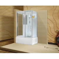 Душевая кабина 120x90x220 см Black & White Galaxy 5508120 прозрачное