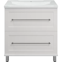 Тумба под раковину Misty Марта П-Мрт07080-011Пр 78,1 см, напольная, белый глянец