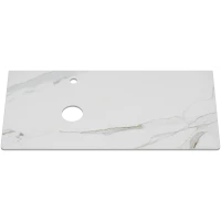 Столешница Brevita Pallisandro PA01-100 100 см L, белый мрамор