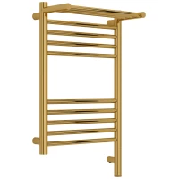 Полотенцесушитель электрический Сунержа Богема с полкой 3.1 03-6007-6040 600x400, МЭМ правый, золотой