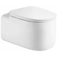 Унитаз подвесной Black & White Gravity 780WX безободковый, торнадо, с сиденьем микролифт, белый