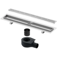 Душевой трап (лоток) Tece TECEdrainline quadratum 600700 + 650000 + 660016 + 600751 64,3 см, с решеткой, перфорированный, нержавеющая сталь