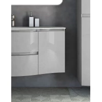 Шкаф одностворчатый 34x55 см Grigio Lucido R Cezares Vague 54855