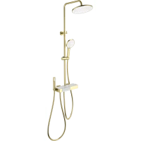 Душевая система Wonzon & Woghand Muse Forte WW-B3580-BG 255 мм, с термостатом, золотой матовый