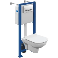 Комплект подвесной унитаз + система инсталляции Cersanit City A64439