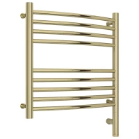 Полотенцесушитель электрический 500x500 шампань МЭМ правый, перемычка выгнутая Сунержа Богема 3.0 020-5803-5050