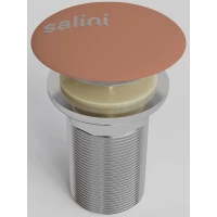 Донный клапан для раковины Salini S-Sense D 501 161201GF3012 без перелива, бежево-красный глянец
