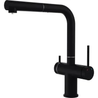 Смеситель для кухни Rivelato Brenta 1574530 nero с подключением к фильтру, черный