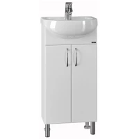 Тумба белый глянец 38,5 см Санта Сити 101203