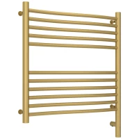 Полотенцесушитель электрический 600x600 золотой матовый МЭМ правый Сунержа Флюид 3.0 032-5821-6060