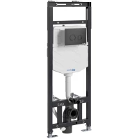 Инсталляция для унитаза WasserKRAFT Alme 15 15TLT.010.ME.MB01 с кнопкой смыва, черный матовый
