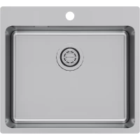 Кухонная мойка KuchenStern Herd 60 558SS50 55x50 см, нержавеющая сталь