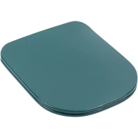 Сиденье для унитаза Plumberia Selection IXO XO2060PL с микролифтом, сине-зеленый глянец