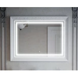 Изображение товара зеркало 105x80 см белый глянец corozo классика sd-00000862