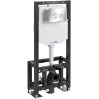 Инсталляция для унитаза WasserKRAFT Dill 61 61TLT.010.ME.BN01 с кнопкой смыва, никель