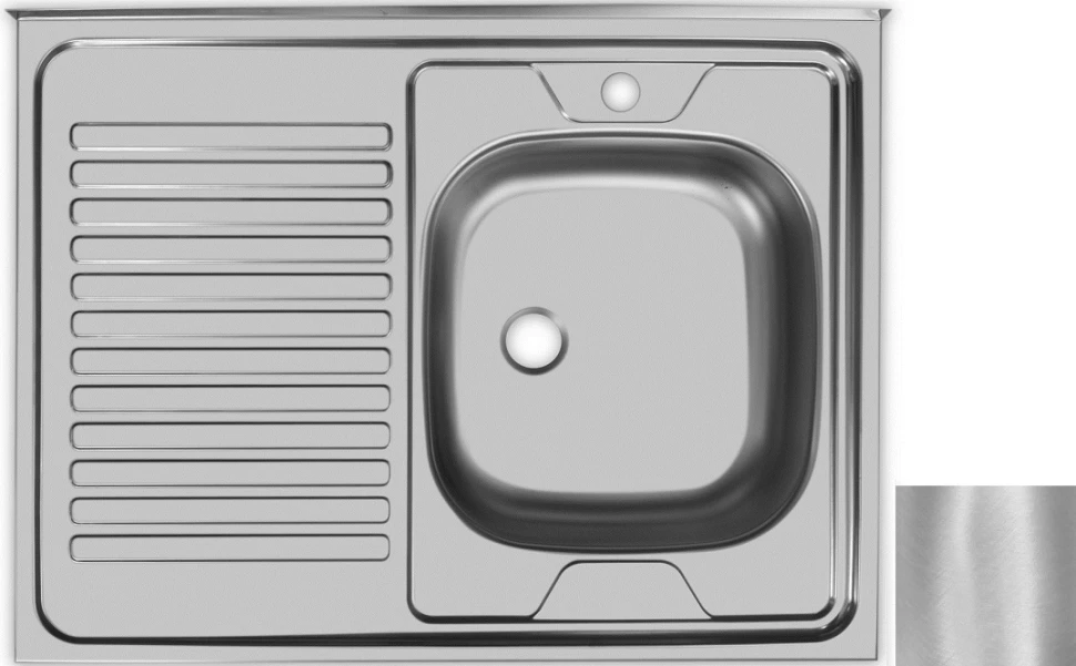 Кухонная мойка матовая сталь Ukinox Стандарт STD800.600 ---4C 0R- бумага lomond 80г кв м матовая стандарт 297x175x76мм 1209130