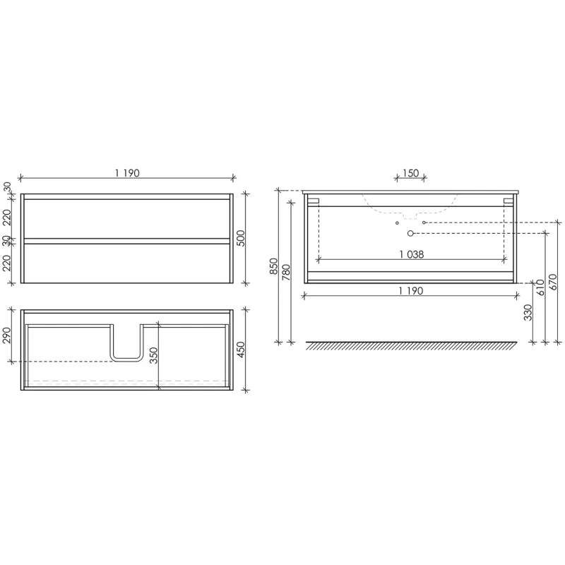 Комплект мебели белый глянец 121 см Sancos Libra LB120-1W + CN7006 + Z1200