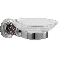 Мыльница Boheme Murano 10903-CH-CR настенная, хром/шоколад