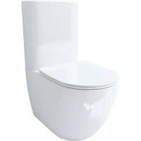 Унитаз-компакт Esbano Fortex-N ESUNFORTW безободковый, торнадо, с сиденьем микролифт, белый