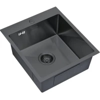 Кухонная мойка Zorg SKS 4551 GRAFIT 45x51 см, графит