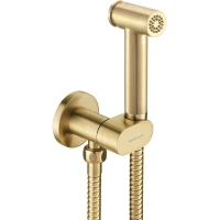 Гигиенический душ Benesque Lumiere 26010204 с держателем, шлангом, латунь матовая