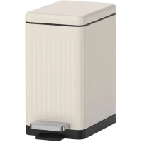 Мусорное ведро WeltWasser Magy MK 10000011261 15л, с педалью, молочный