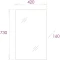 Зеркальный шкаф 42x73 см белый глянец L/R Onika Венеция 204201 - 5