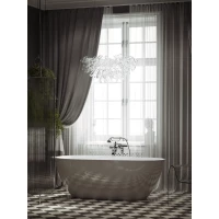 Акриловая ванна Sancos Avocado FB18 170x80 см, отдельностоящая, белый