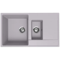 Кухонная мойка Ulgran Prima 860 1,5K-04 86x50 см, платина