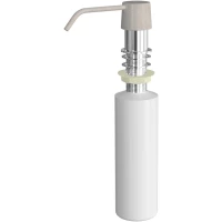 Дозатор для жидкого мыла Florentina Рондо 703.727.0000.107 300 мл, встраиваемый, для кухни, хром/песочный