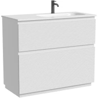 Тумба под раковину Sancos Folk Floor FL100FRW 99,5 см R, напольная, белый матовый