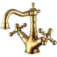 Смеситель для раковины Gappo G1389-6 золотой