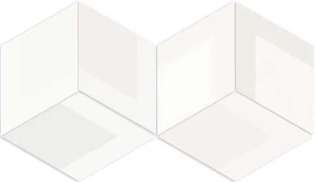 

Керамогранит Flow Diamond Decor White 14x24