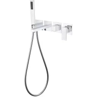 Смеситель для ванны Grocenberg GB5060CR встраиваемый, с душевым гарнитуром, хром