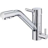 Смеситель для кухни Emar ЕС - 3008 с подключением к фильтру, хром